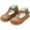 Louise Scalloped T-Strap Mary Jane, Chestnut - Mary Janes - 1 - thumbnail