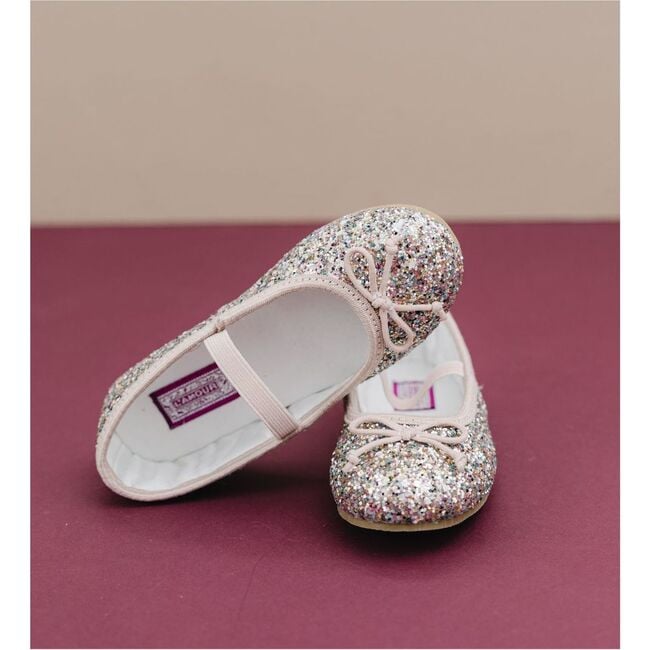 Victoria Sparkle Glitter Flat, Multi Pink - Flats - 2