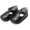 Baby Birdie Leather T-Strap Stitched Mary Jane, Black - Mary Janes - 1 - thumbnail