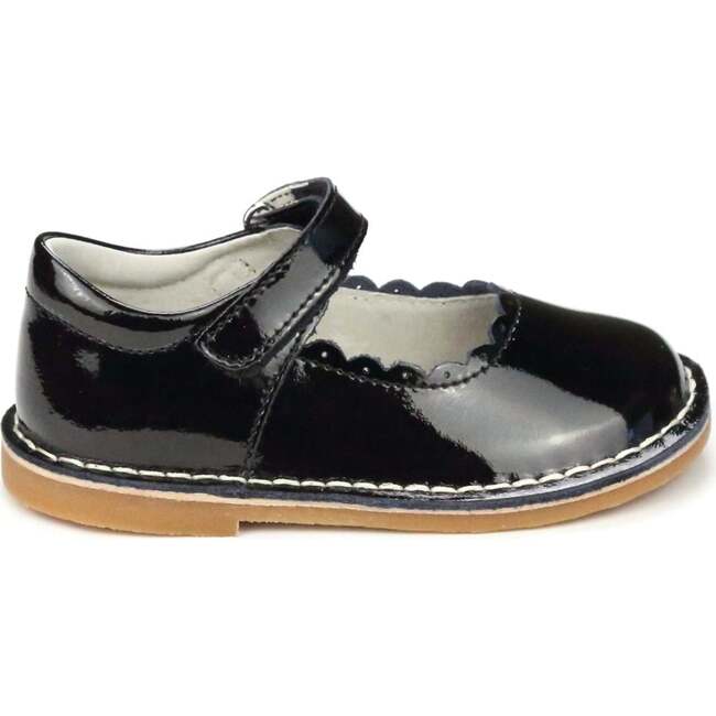 Caitlin Scalloped Mary Jane, Patent Black - Mary Janes - 3