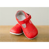 Baby Birdie Leather T-Strap Stitched Mary Jane, Red - Mary Janes - 3