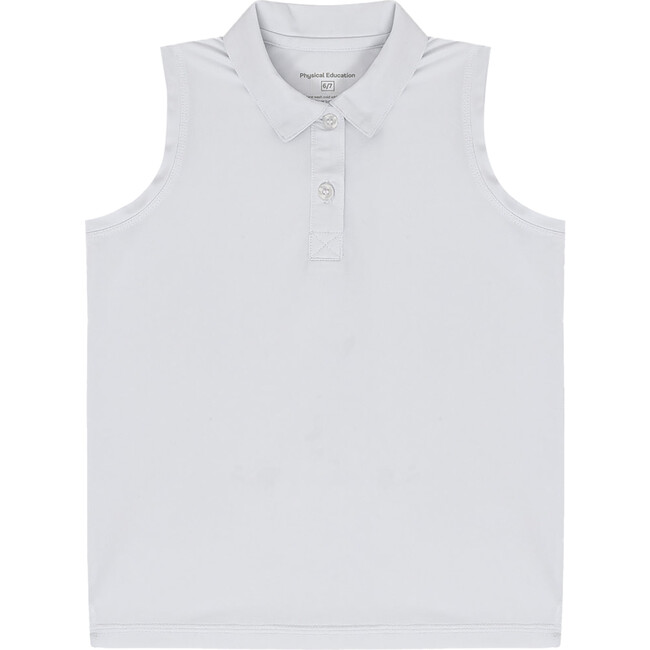 Sleeveless Polo T-Shirt, White