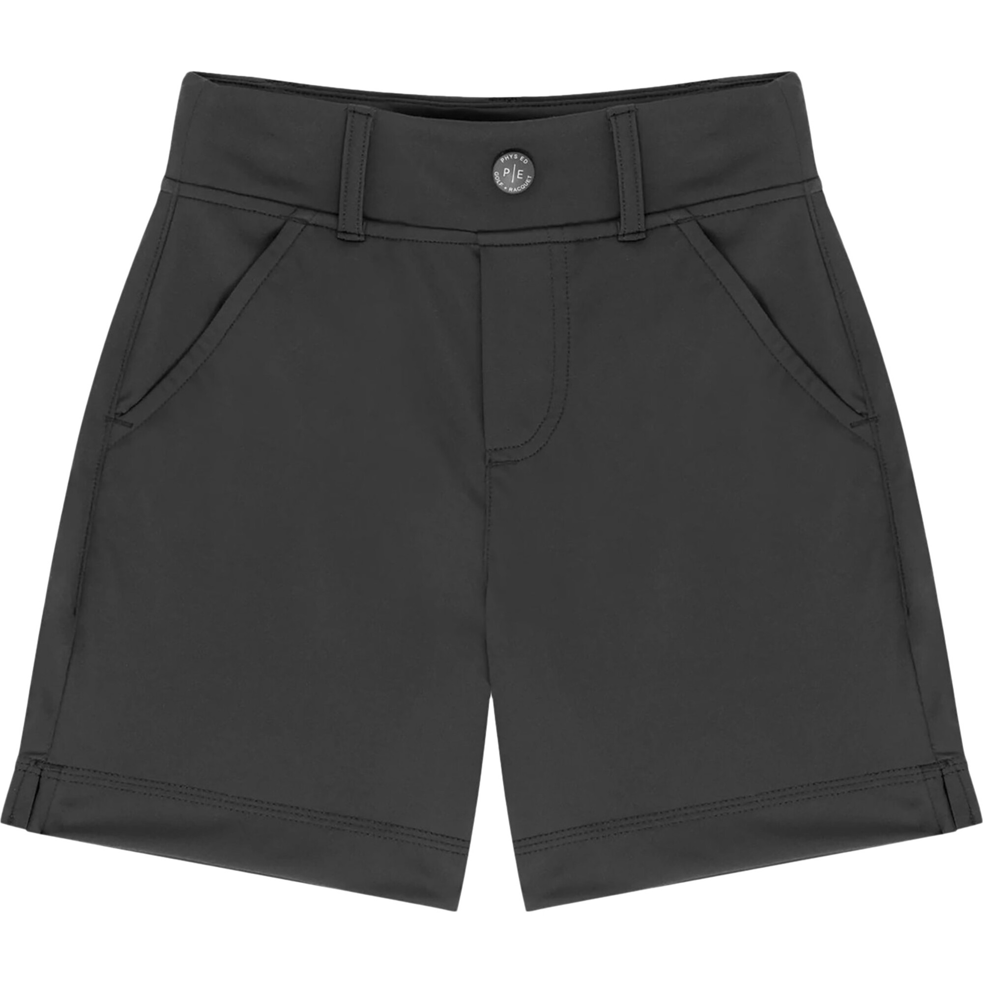 Sport Logo Button UPF40 Pull-On Short, Black - Shorts - 1