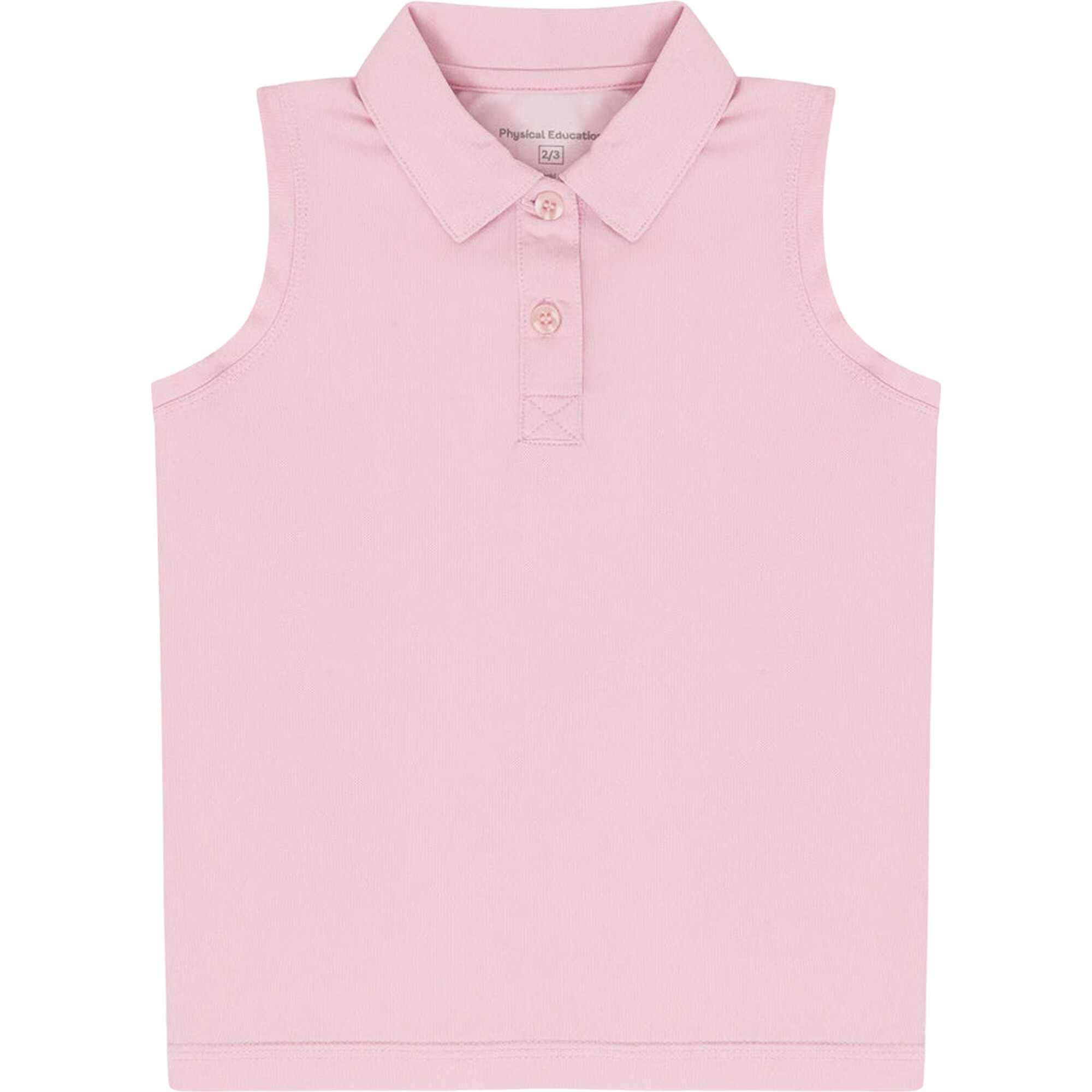 Sleeveless Polo T-Shirt, Pink - Polo Shirts - 1