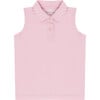 Sleeveless Polo T-Shirt, Pink - Polo Shirts - 1 - thumbnail