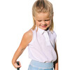 Sleeveless Polo T-Shirt, White - Polo Shirts - 3