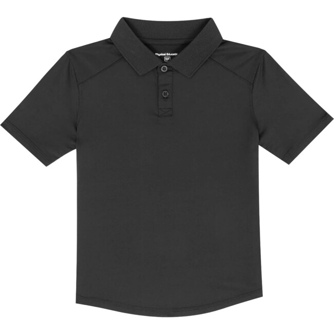 Short Sleeve Core Polo T-Shirt, Black