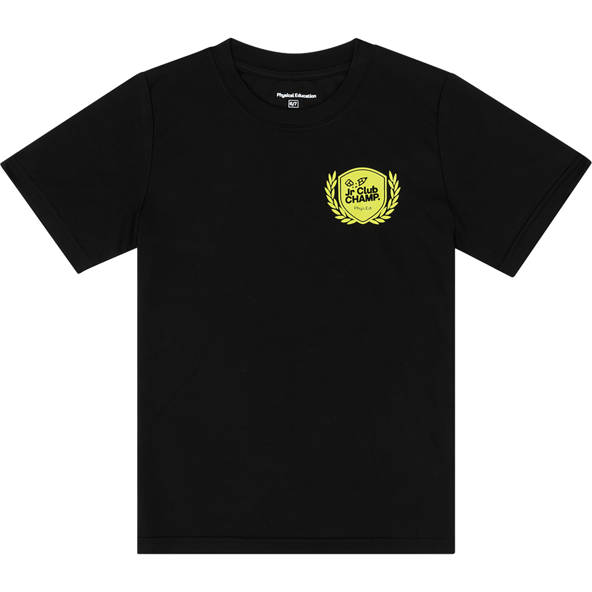 Jr Club Champ Short Sleeve T-Shirt, Black - T-Shirts - 1
