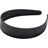 Wide Hand-Polished Headband, Black Matte - Headbands - 1 - thumbnail