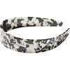 Wide Hand-Polished Headband, Noir - Headbands - 1 - thumbnail