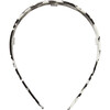 Wide Hand-Polished Headband, Noir - Headbands - 2