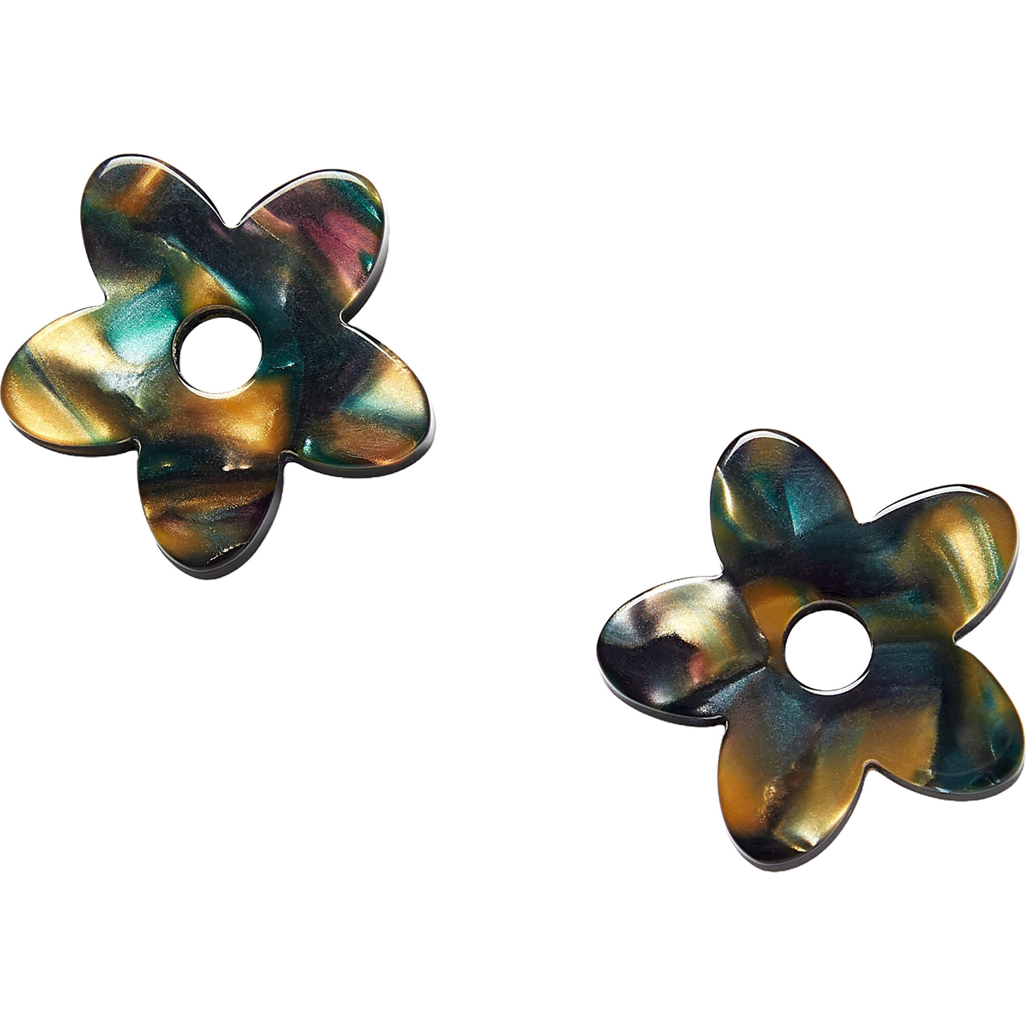 Petite Handmade Flower Charms, Green Tortoise MACHETE Jewelry