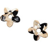 Petite Handmade Flower Charms, Abalone - Earrings - 1 - thumbnail