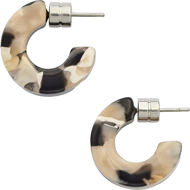 Muse Handmade Hoops Earring, Abalone