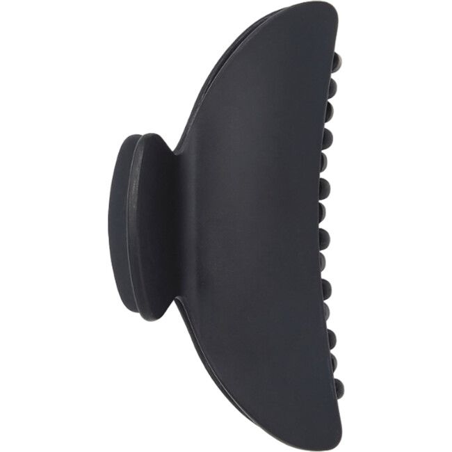 Midi Heirloom Handcrafted Hair Claw Clip, Black Matte