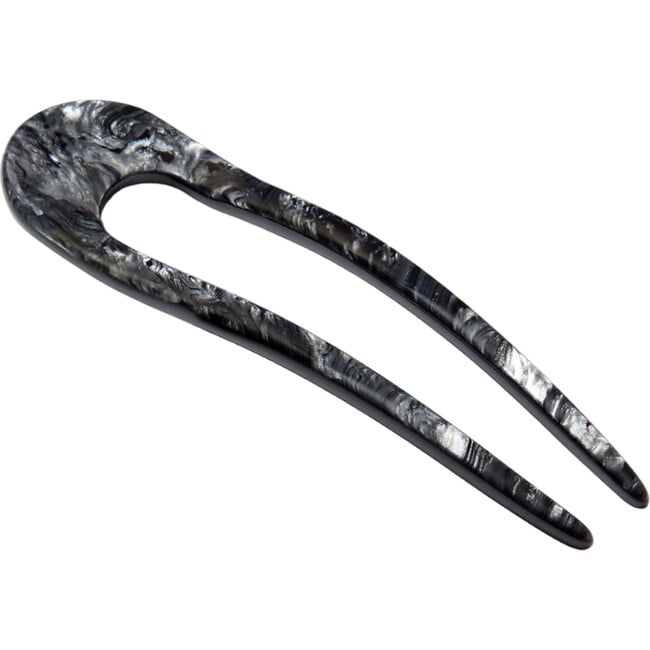 French Hand-Sculpted Hair Pin, Obsidian - Hair Accessories - 2