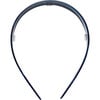 Wide Hand-Polished Headband, Indigo - Headbands - 2