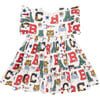 Ruffle Elastic Waist Kit Dress, Varsity Letters - Dresses - 1 - thumbnail