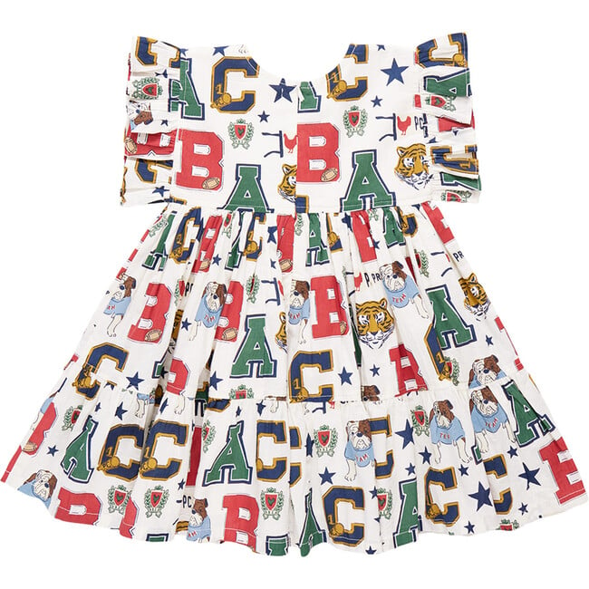 Ruffle Elastic Waist Kit Dress, Varsity Letters - Dresses - 6