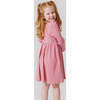 Organic Kylie Ribbed Long Sleeve Dress, Brandied Apricot - Dresses - 4