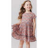 Niley Ruffle Short Sleeve Tiered Dress, Pink Blossom - Dresses - 2