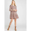 Women's Kalani Ruffle Long Sleeve Tiered Dress, Pink Blossom - Dresses - 1 - thumbnail