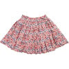 Theodore Elastic Ruffle Waist Skater Skirt, Pink Blossom - Skirts - 4