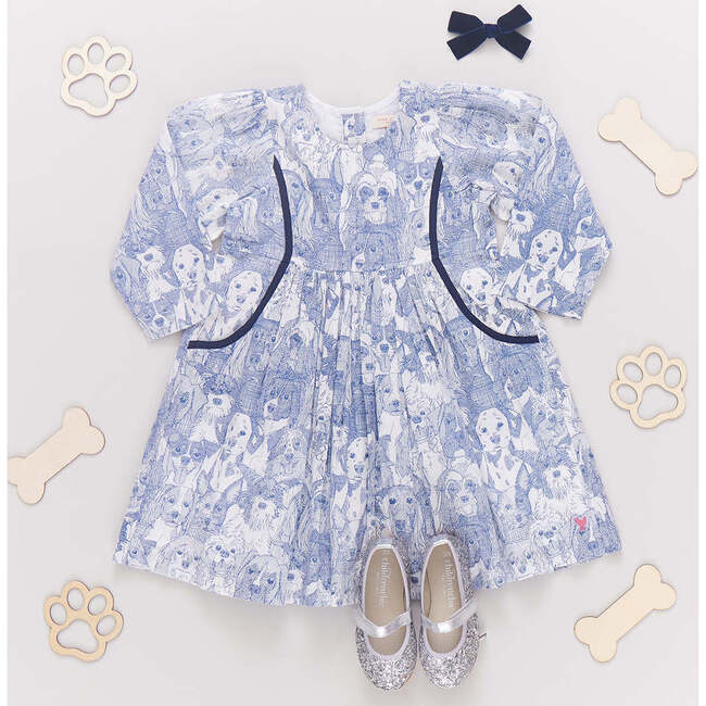 Eden Long Sleeve Front Pocket Dress, Dogs A Plenty - Dresses - 5