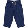 Boys Elastic Waist Pull-On Pant, Navy - Pants - 1 - thumbnail