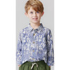 Boys Jack Long Sleeve Collared Shirt, Dogs A Plenty - Shirts - 2