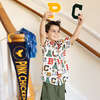 Boys Jack Short Sleeve Collared Shirt, Varsity Letters - Shirts - 3