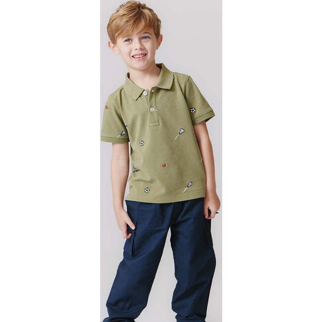 Boys Alec Embroidered Short Sleeve Shirt, Sports - Shirts - 5