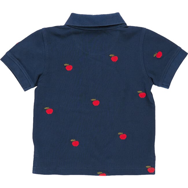 Boys Alec Embroidered Short Sleeve Shirt, Apples - Shirts - 5