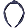 Holly Knot Headband, Dot Chambray - Hair Accessories - 1 - thumbnail