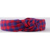 Holly Checkered Knot Headband, Navy & Red - Hair Accessories - 2