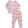 Bamboo Long Sleeve Top & Elastic Waist Pajama Set, Pandas - Pajamas - 1 - thumbnail