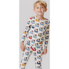 Bamboo Long Sleeve Top & Elastic Waist Pajama Set, Bulldogs - Pajamas - 2