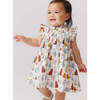 Baby Girls Stevie Ruffle Smocked Dress Set, Tabby Cats - Dresses - 2