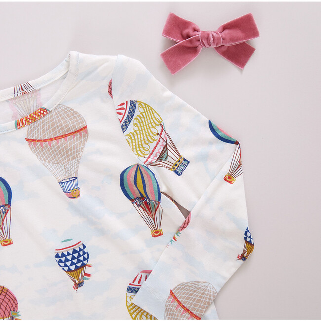 Baby's Bamboo Long Sleeve Zipper Romper, Hot Air Balloons - Rompers - 4