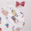 Baby's Bamboo Long Sleeve Zipper Romper, Hot Air Balloons - Rompers - 4