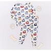 Bamboo Long Sleeve Top & Elastic Waist Pajama Set, Bulldogs - Pajamas - 5