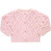 Baby Girls Katrina Glitter Button Knit Sweater, Pink - Sweaters - 1 - thumbnail