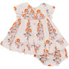 Baby Girls Niley Short Sleeve Tiered Dress Set, Cloud Bouquet Floral - Dresses - 5