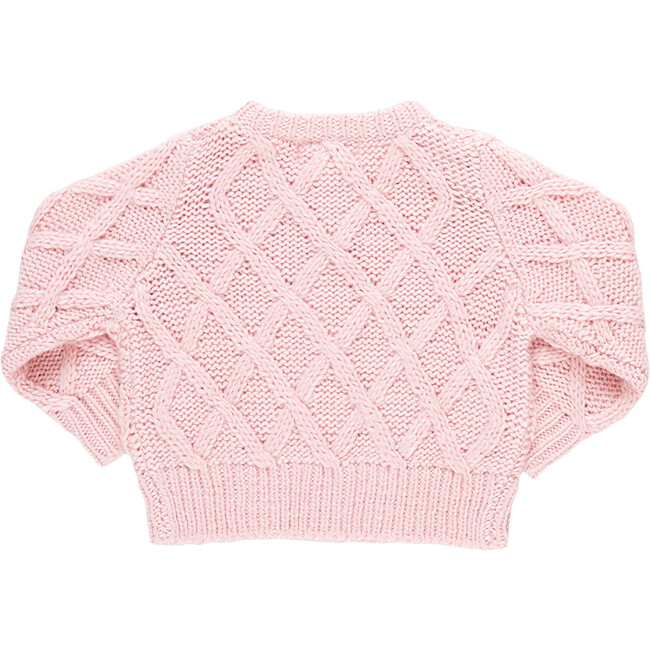 Baby Girls Katrina Glitter Button Knit Sweater, Pink - Sweaters - 5