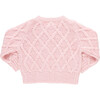 Baby Girls Katrina Glitter Button Knit Sweater, Pink - Sweaters - 5