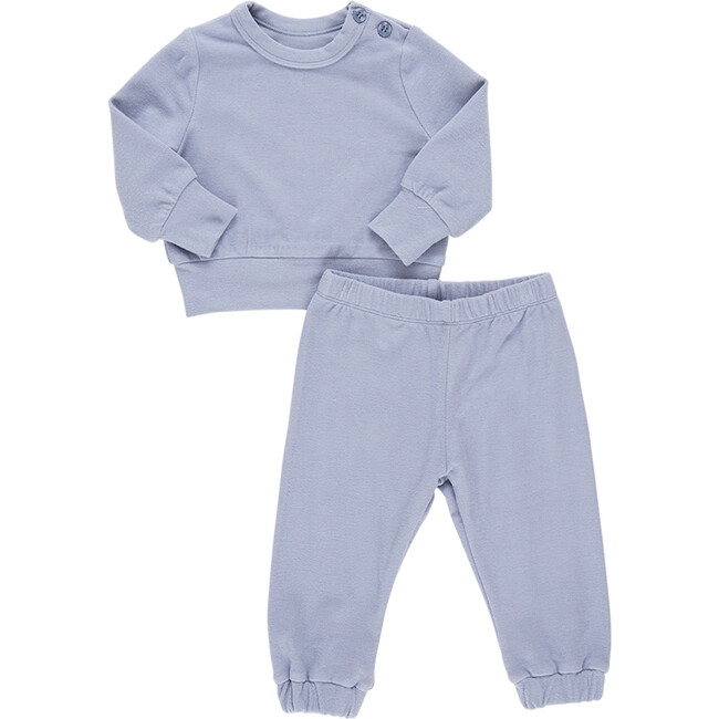 Baby Boys Cordy Long Sleeve Top & Elastic Waist Pant Set, Light Blue