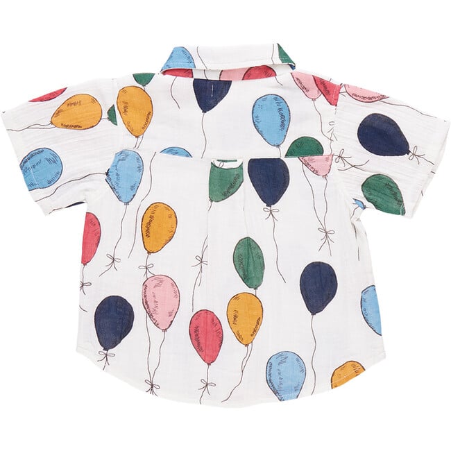 Boys Jack Short Sleeve Collared Shirt, Balloon Bunches - Shirts - 6