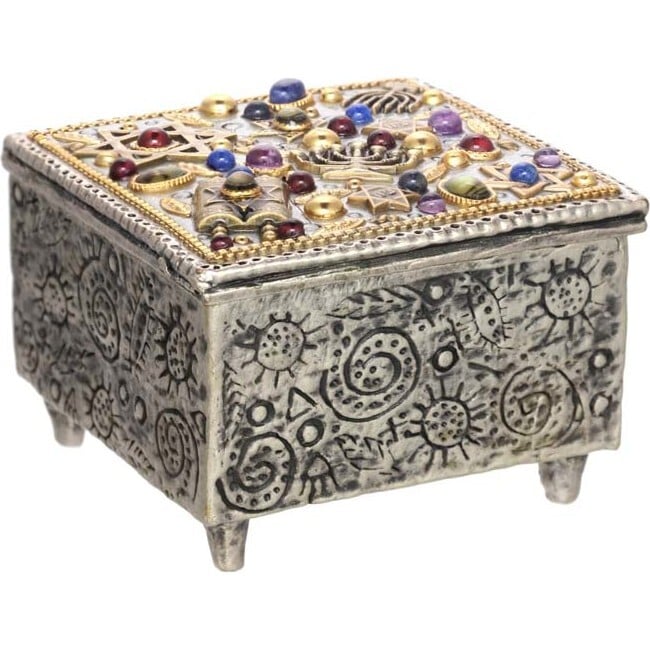 Multicolor Judaica Jewelry Box - Accents - 2