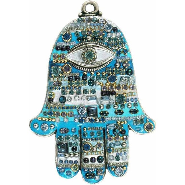 Blue Multi-Bright Wall Hamsa