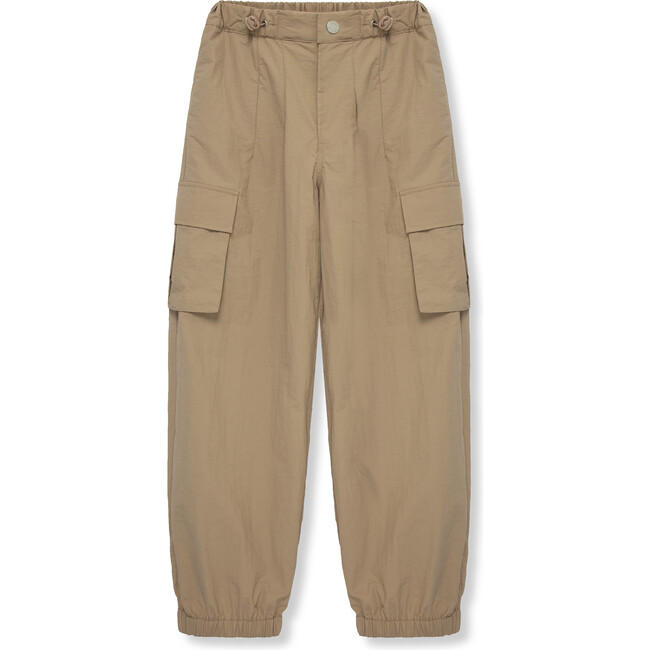 Nylon Pull-On Cargo Pant, Tan